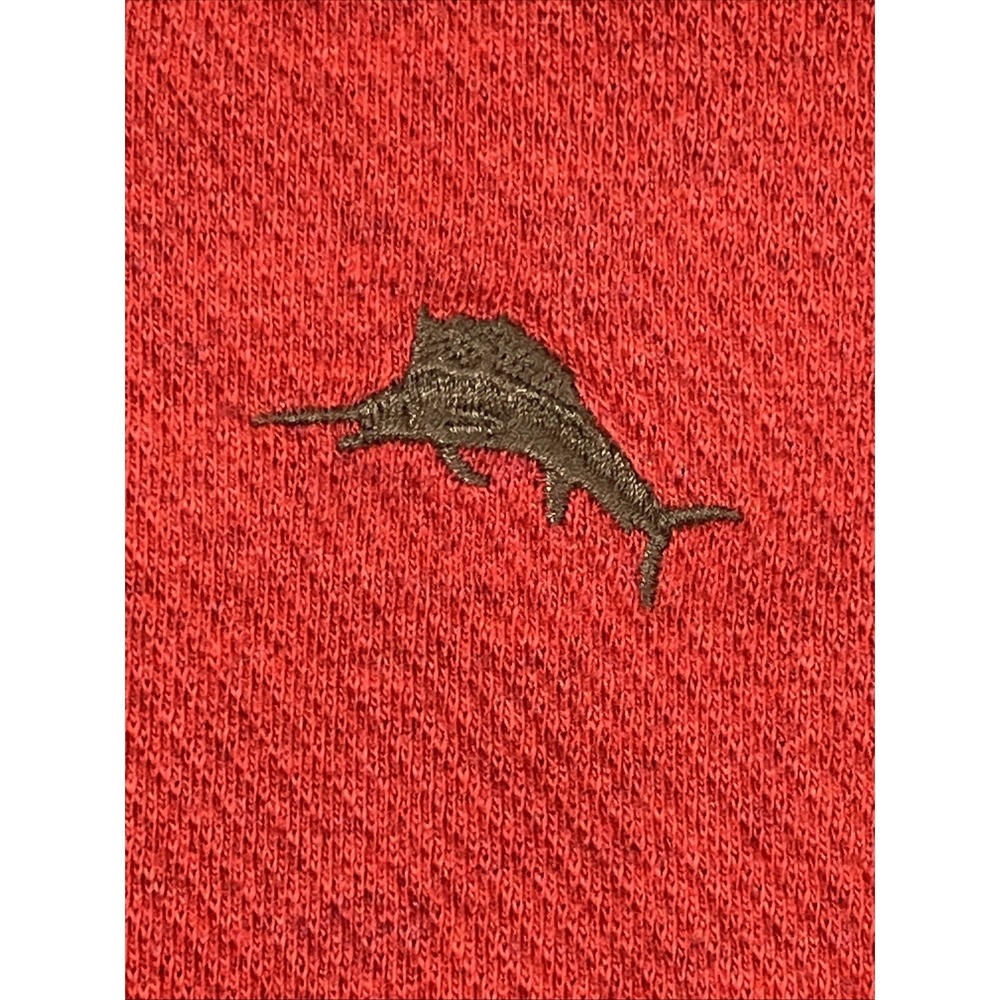 Tommy Bahama EUC Men's Flip Side‎ Twill Reversible Half Zip Pullover Red/Brown L - Picture 13 of 13
